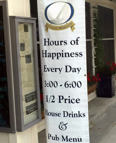 Ancient Mariner happy hour